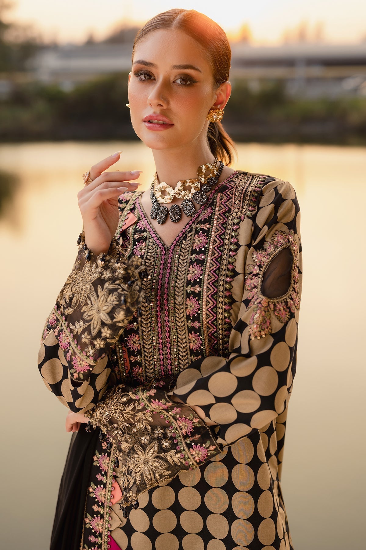 Charizma | Qara Festive Edit 25 | CQ5-05 - Official Charzima stockist in UK - Sakeena London