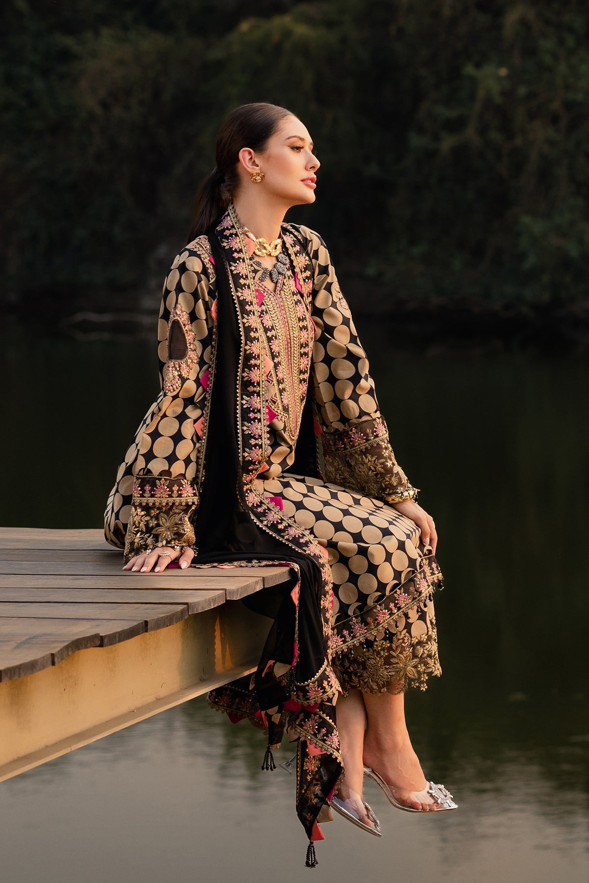 Charizma | Qara Festive Edit 25 | CQ5-05 - Official Charzima stockist in UK - Sakeena London