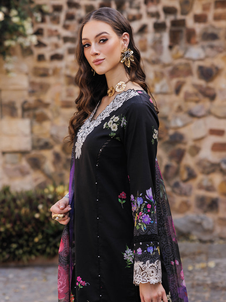Rajbari | Floral Symphony Lawn 25 | RB-08 - Official Rajbari stockist in UK - Sakeena London