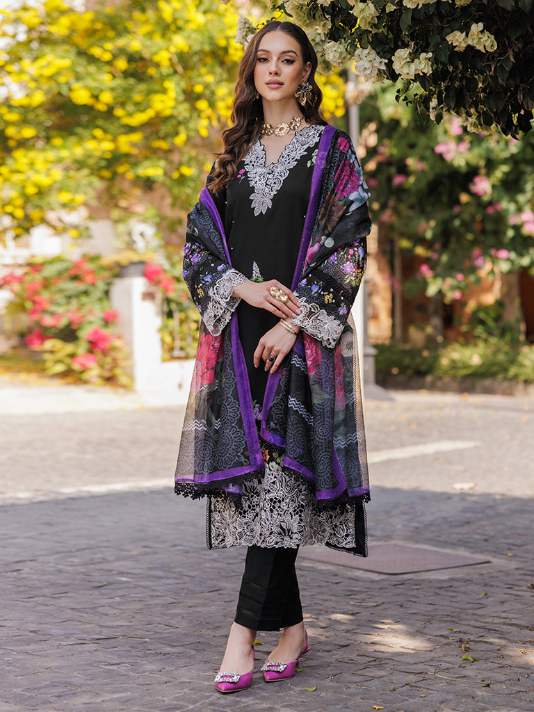 Rajbari | Floral Symphony Lawn 25 | RB-08 - Official Rajbari stockist in UK - Sakeena London