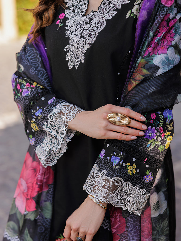Rajbari | Floral Symphony Lawn 25 | RB-08 - Official Rajbari stockist in UK - Sakeena London