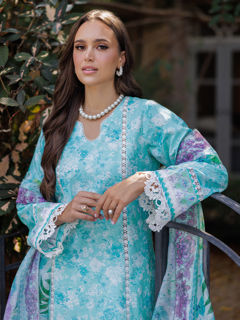 Rajbari | Floral Symphony Lawn 25 | RB-09 - Official Rajbari stockist in UK - Sakeena London