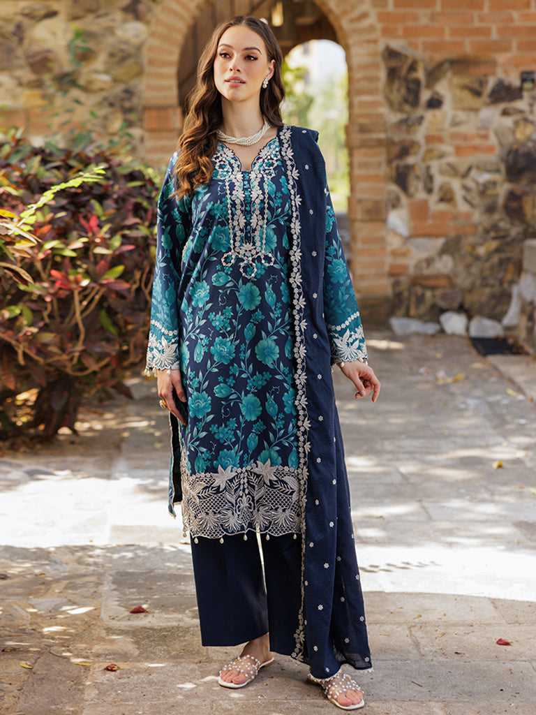 Rajbari | Floral Symphony Lawn 25 | RB-12 - Official Rajbari stockist in UK - Sakeena London