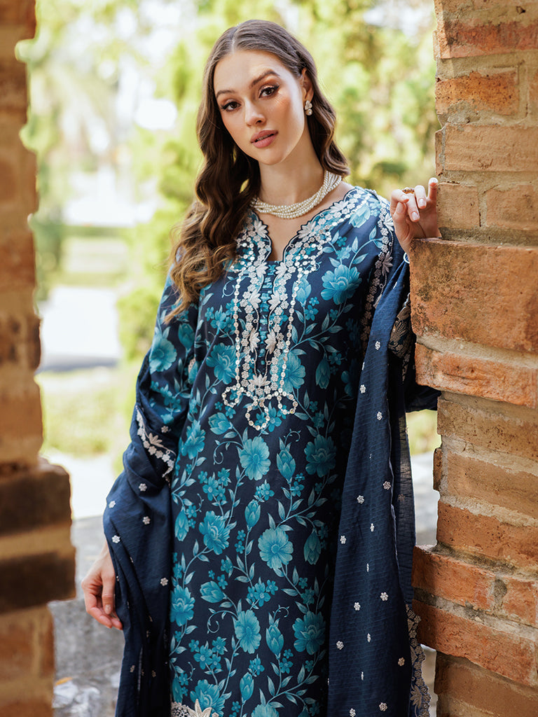 Rajbari | Floral Symphony Lawn 25 | RB-12 - Official Rajbari stockist in UK - Sakeena London