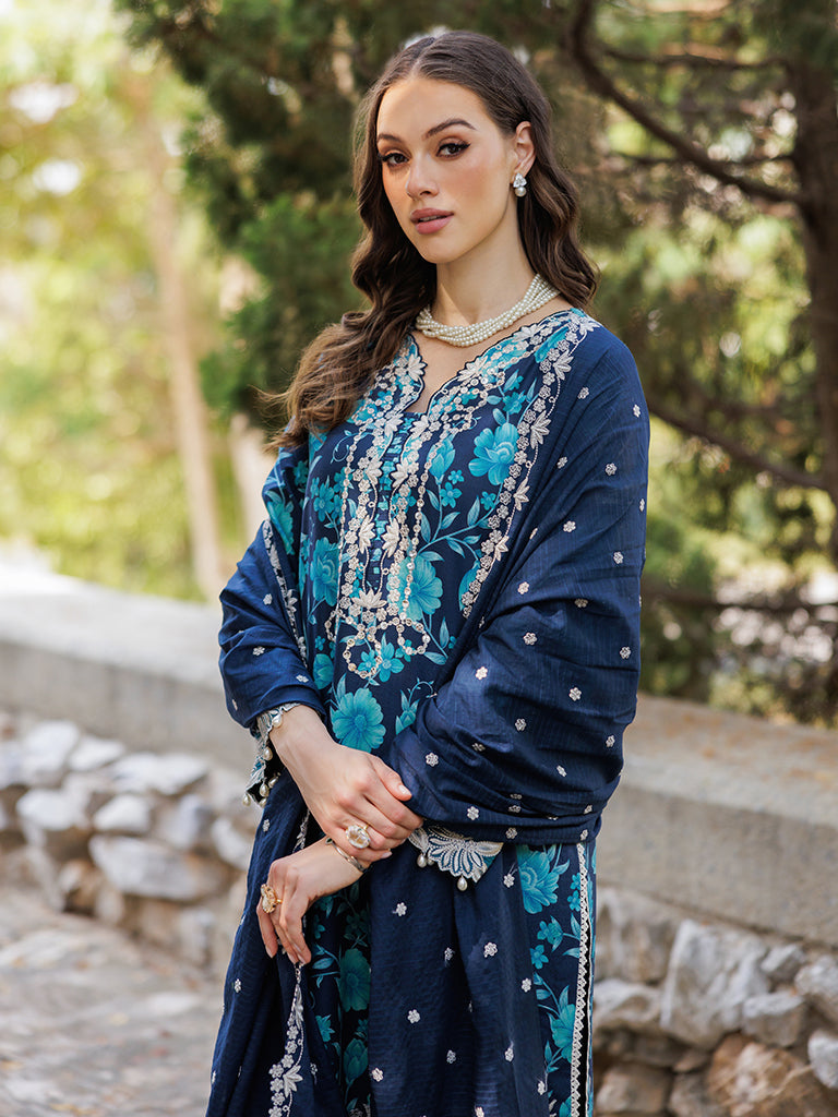 Rajbari | Floral Symphony Lawn 25 | RB-12 - Official Rajbari stockist in UK - Sakeena London