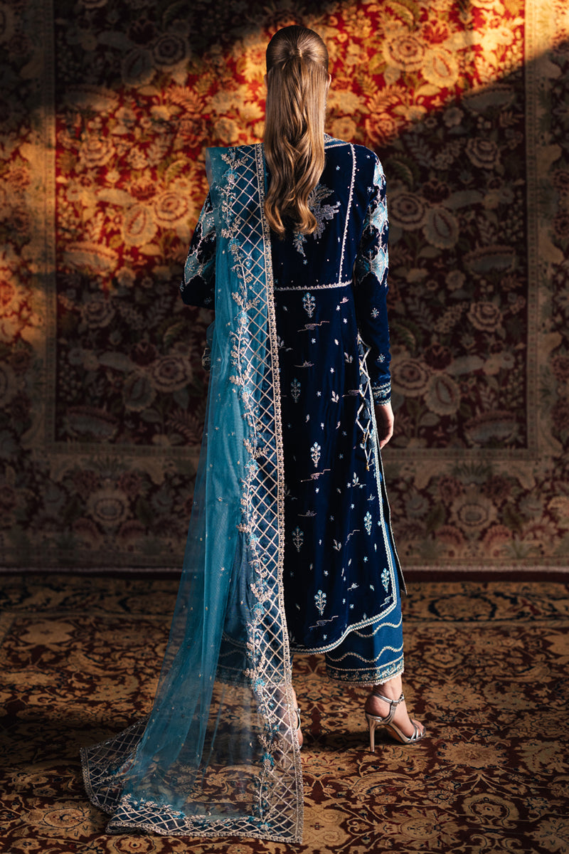 Qalamkar | Velvet Edit | BK-07 LIYANA - Official Qalamkar stockist in UK - Sakeena London