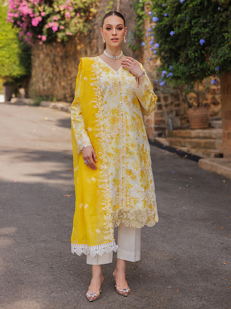 Rajbari | Floral Symphony Lawn 25 | RB-01 - Official Rajbari stockist in UK - Sakeena London