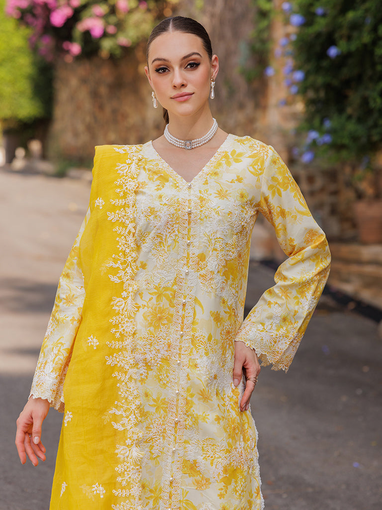 Rajbari | Floral Symphony Lawn 25 | RB-01 - Official Rajbari stockist in UK - Sakeena London