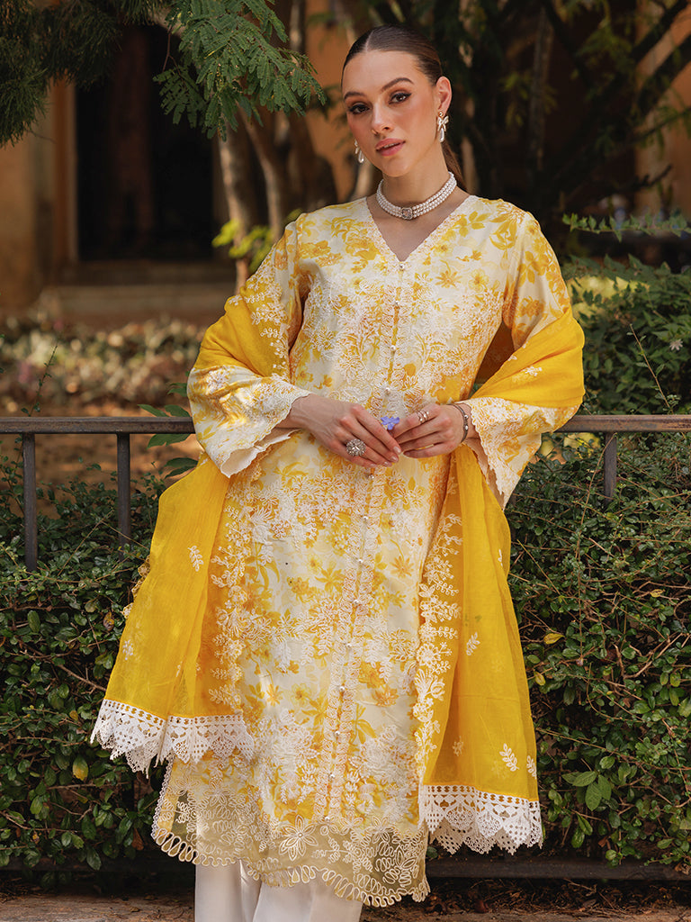 Rajbari | Floral Symphony Lawn 25 | RB-01 - Official Rajbari stockist in UK - Sakeena London