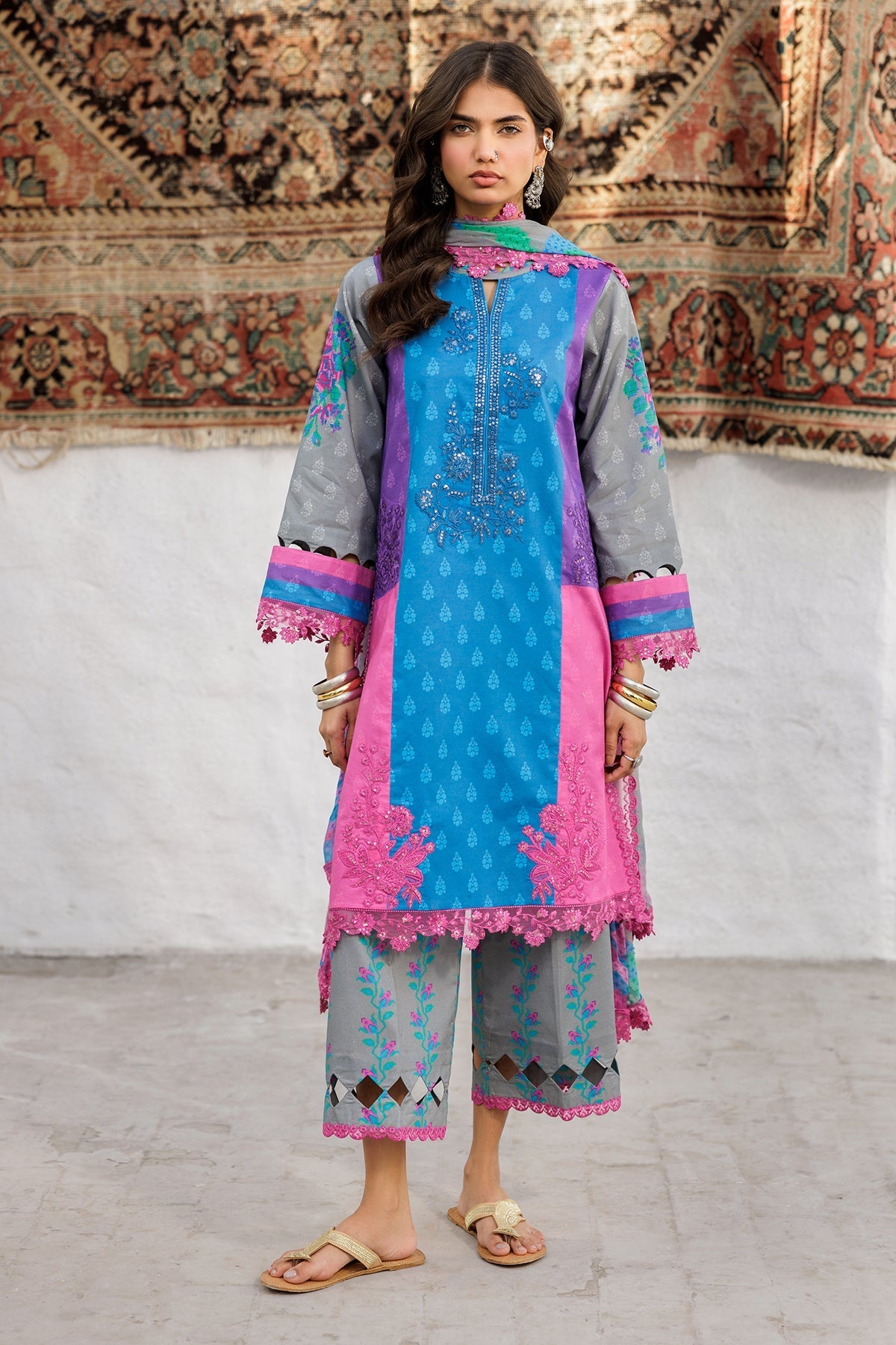 Charizma | Rangoli Lawn | CRO5-02 - Official Charizma stockist in UK - Sakeena London