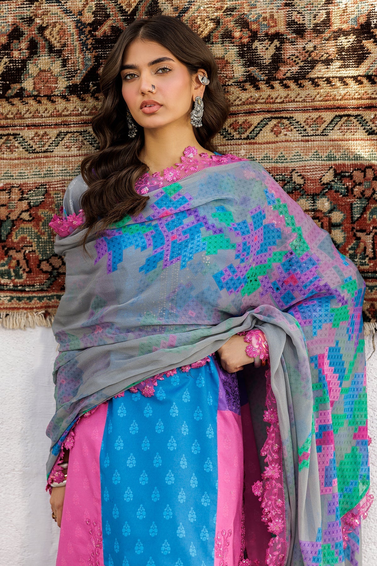 Charizma | Rangoli Lawn | CRO5-02 - Official Charizma stockist in UK - Sakeena London