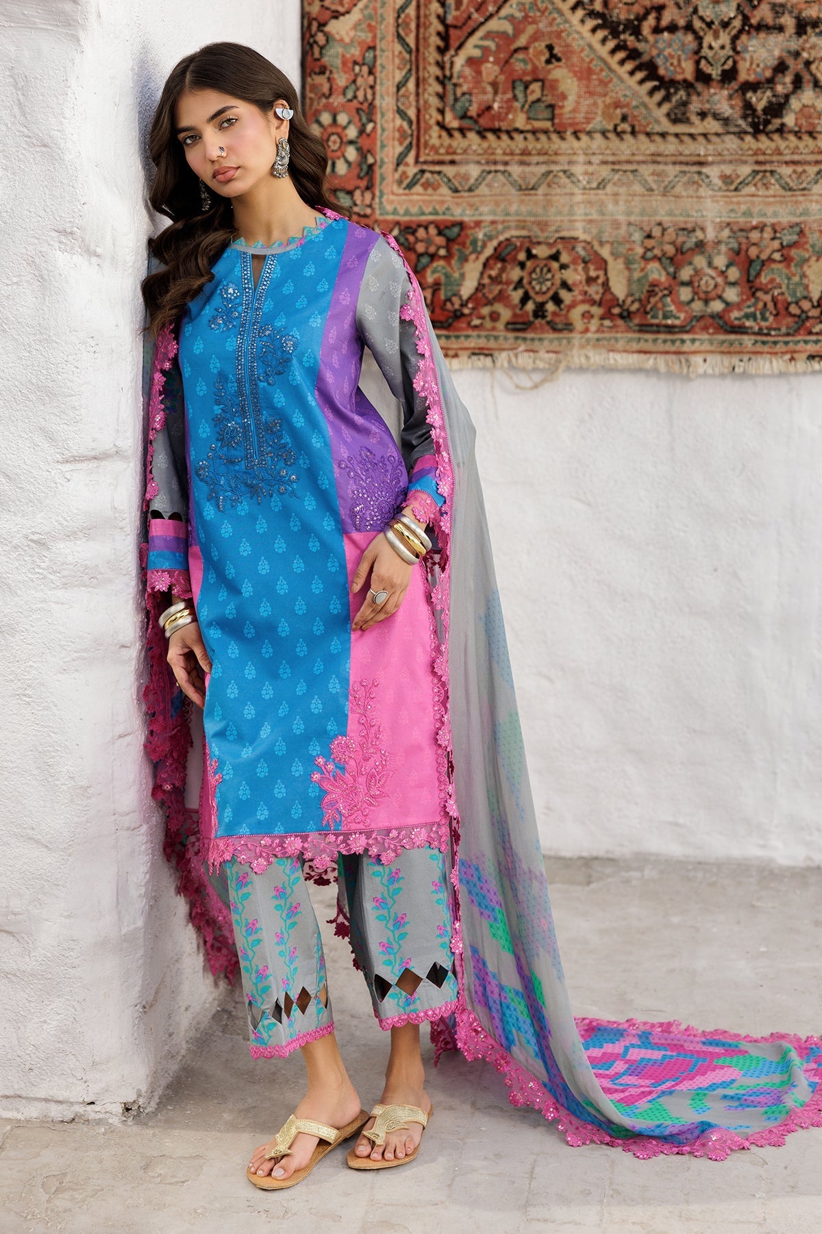 Charizma | Rangoli Lawn | CRO5-02 - Official Charizma stockist in UK - Sakeena London