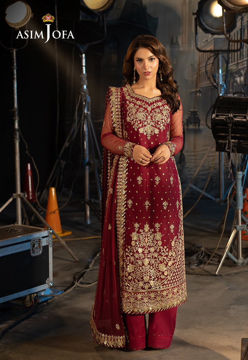 Asim Jofa | Festive Collection 25 | AJLLF-01 - Official Asim Jofa stockist in UK - Sakeena London