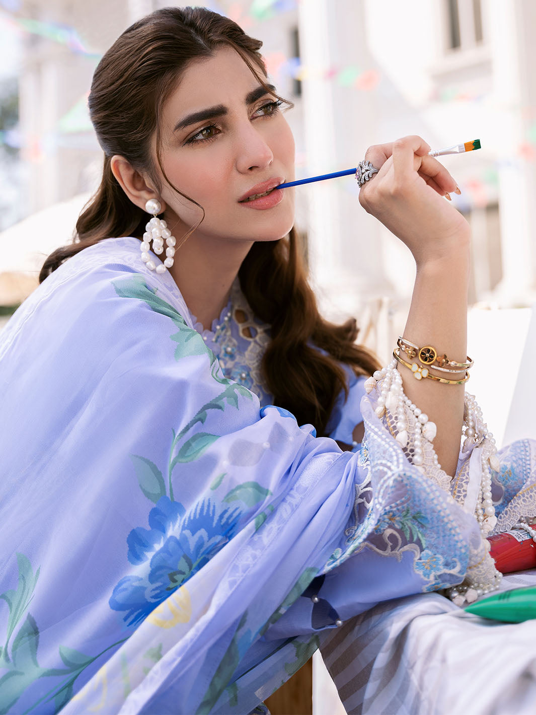 Bin Ilyas | Clara Embroidered Lawn 24 | 213 - A - Official Bin Ilyas stockist in UK - Sakeena London