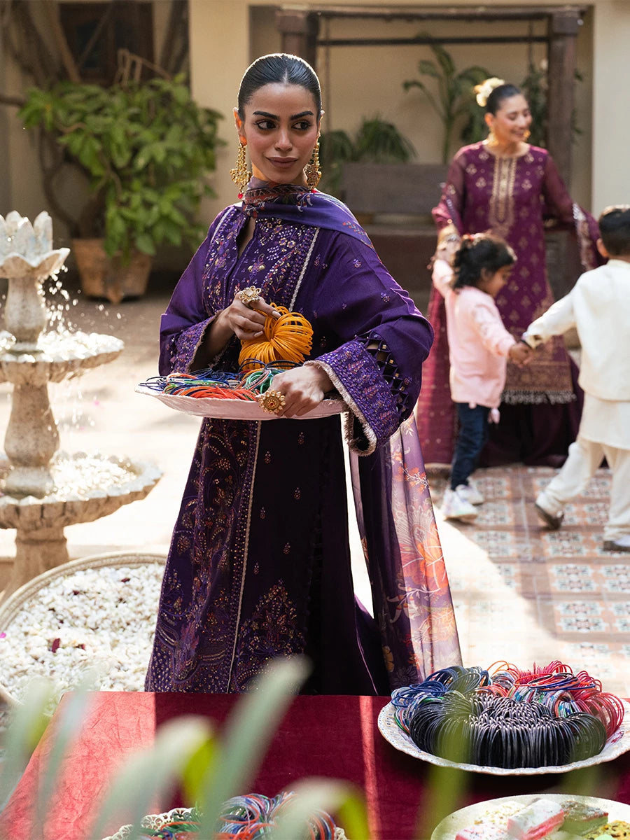 Salitex | Signature Festive Chiffon | SUNW6NO031UT - Official Salitex stockist in UK - Sakeena London