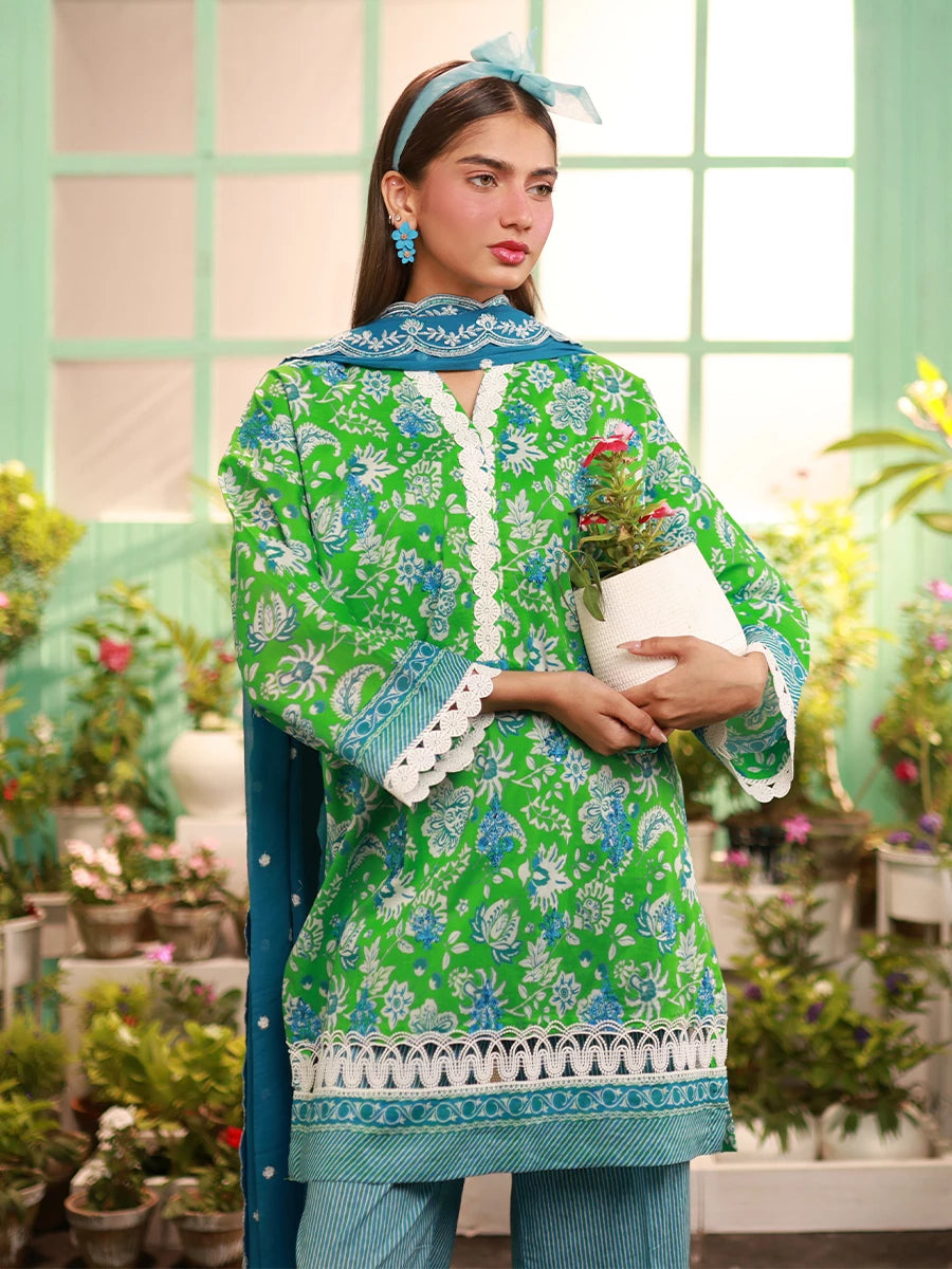 Salitex | Izel Lawn 24 | LUXURY LAWN EMBROIDERED SUIT - Official Salitex stockist in UK - Sakeena London