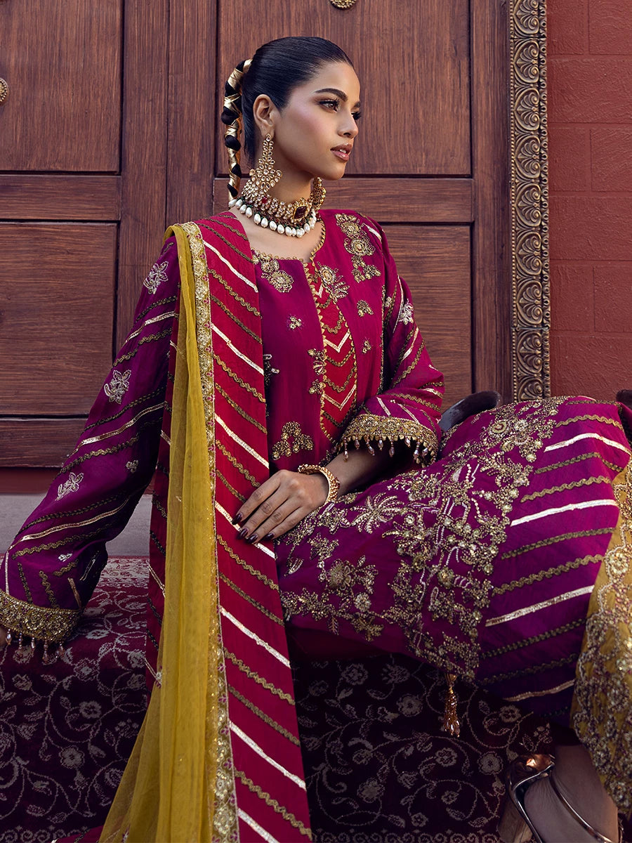 Salitex | Signature Festive Chiffon | SUNW6JI015UT - Official Salitex stockist in UK - Sakeena London