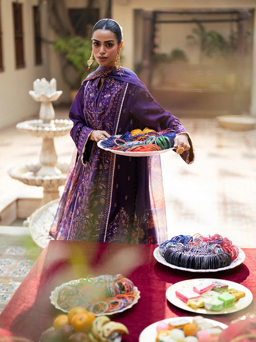 Salitex | Signature Festive Chiffon | SUNW6NO031UT - Official Salitex stockist in UK - Sakeena London