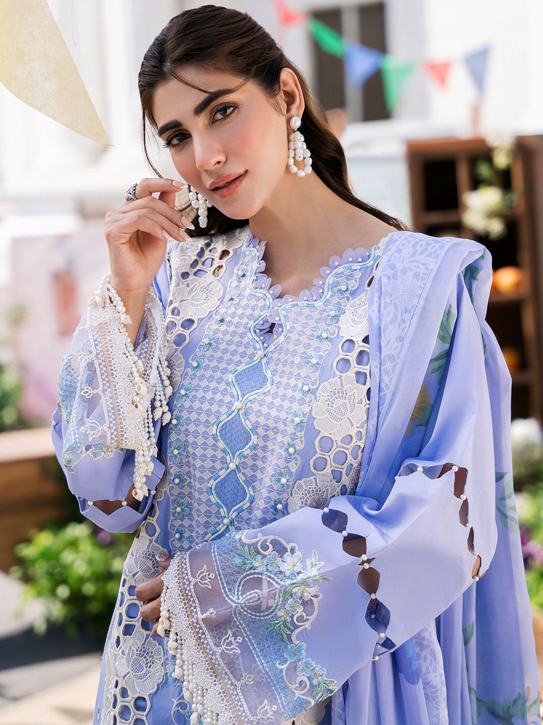 Bin Ilyas | Clara Embroidered Lawn 24 | 213 - A - Official Bin Ilyas stockist in UK - Sakeena London