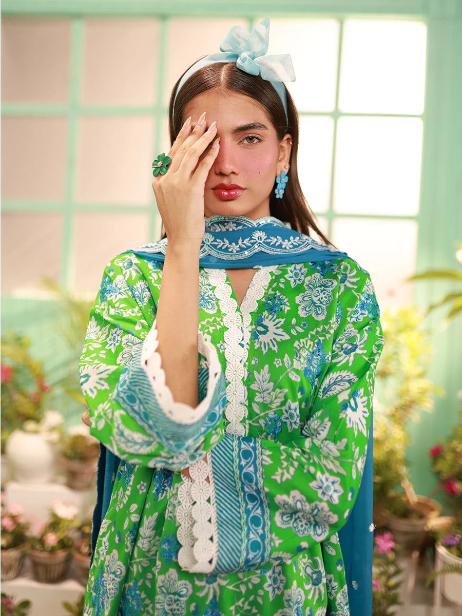 Salitex | Izel Lawn 24 | LUXURY LAWN EMBROIDERED SUIT - Official Salitex stockist in UK - Sakeena London