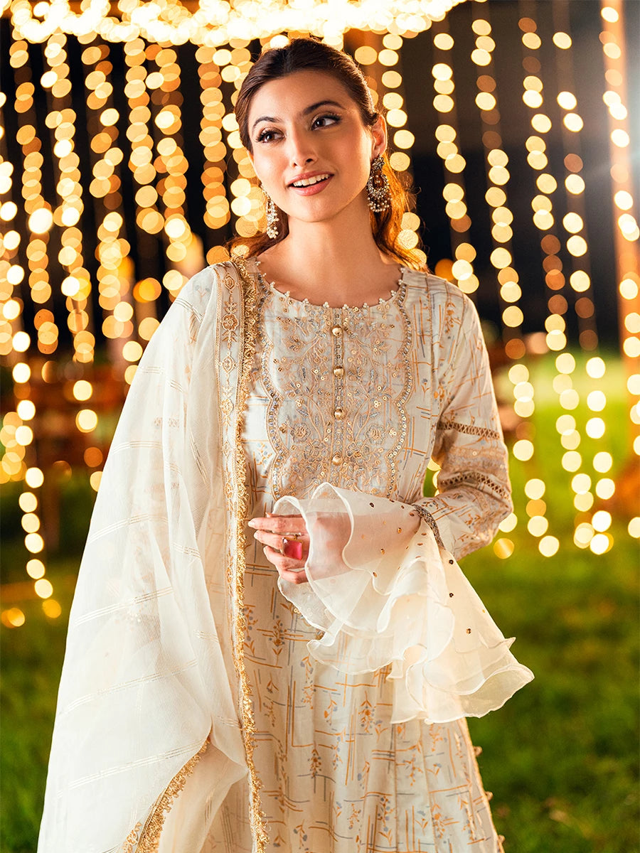 Salitex | Signature Festive Chiffon | UNS25WW009UT - Official Salitex stockist in UK - Sakeena London