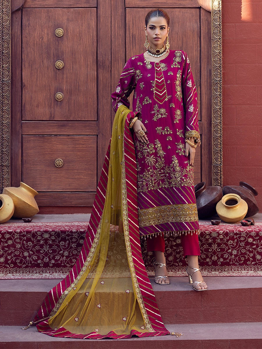 Salitex | Signature Festive Chiffon | SUNW6JI015UT - Official Salitex stockist in UK - Sakeena London