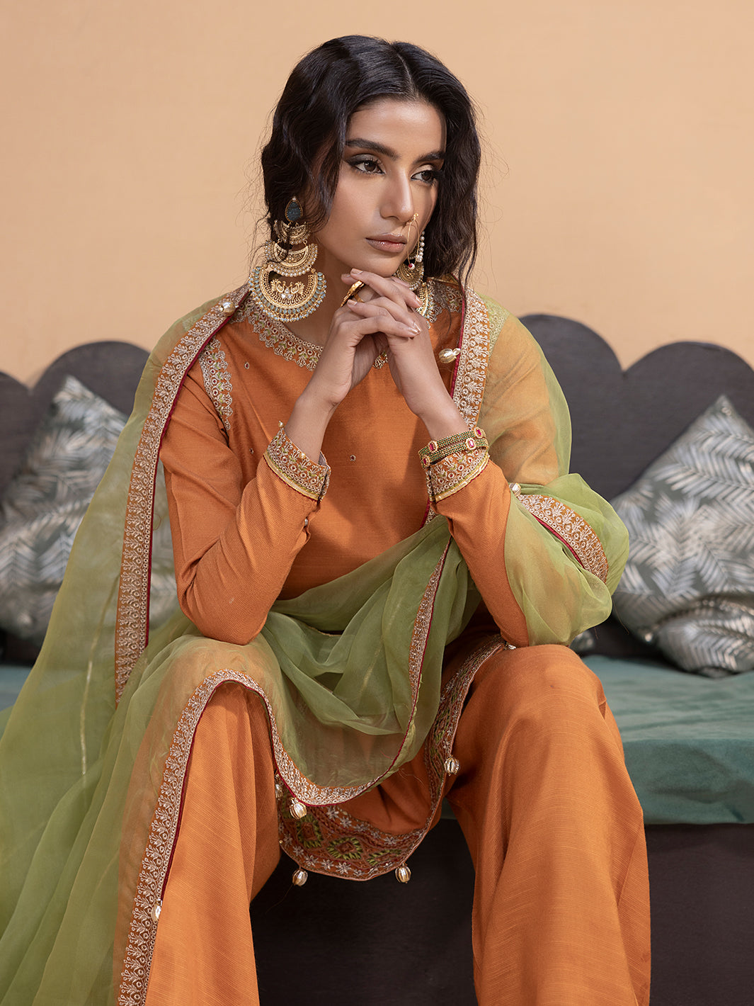 Hem Stitch | Raw Silk Edit 25 | Kashish - Official Hemstitch stockist in UK - Sakeena London