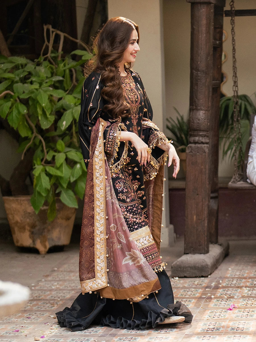 Salitex | Signature Festive Chiffon | SUNW6NO025UT - Official Salitex stockist in UK - Sakeena London