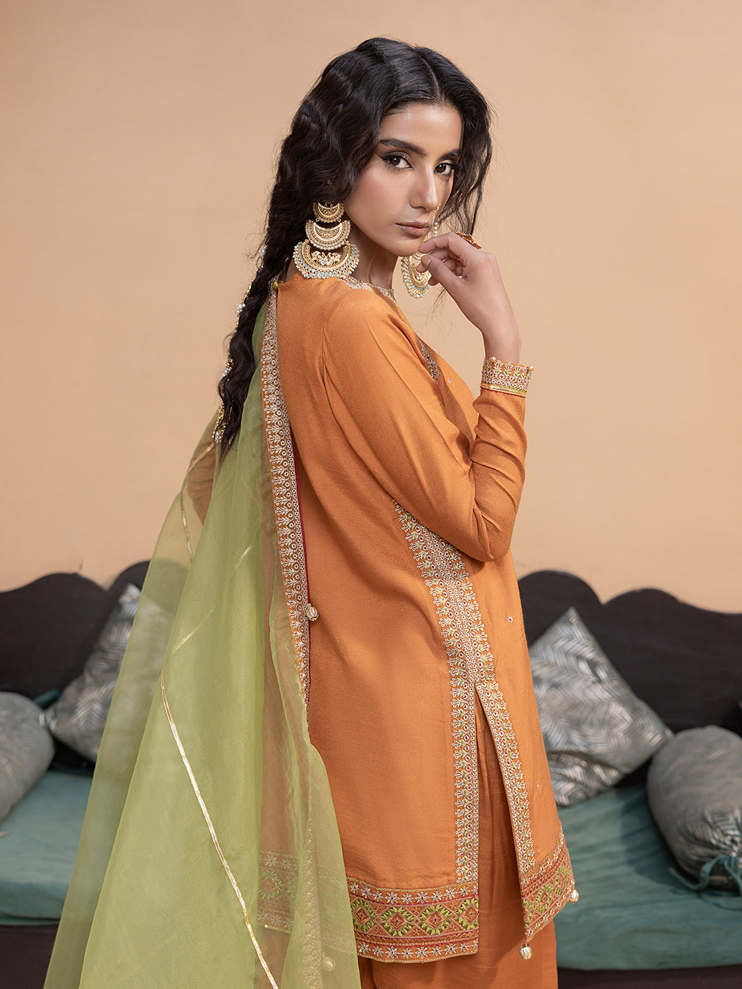 Hem Stitch | Raw Silk Edit 25 | Kashish - Official Hemstitch stockist in UK - Sakeena London