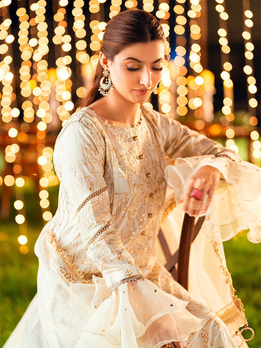 Salitex | Signature Festive Chiffon | UNS25WW009UT - Official Salitex stockist in UK - Sakeena London