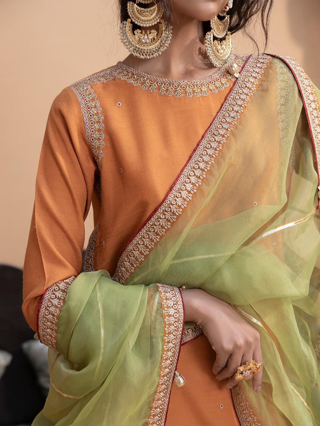 Hem Stitch | Raw Silk Edit 25 | Kashish - Official Hemstitch stockist in UK - Sakeena London
