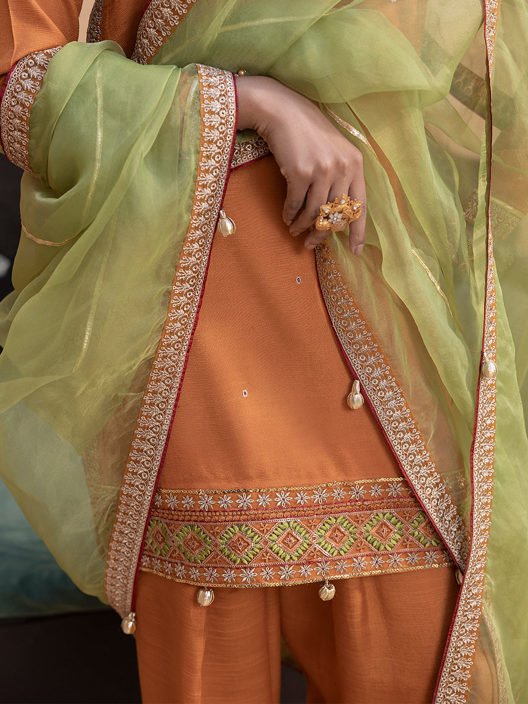 Hem Stitch | Raw Silk Edit 25 | Kashish - Official Hemstitch stockist in UK - Sakeena London