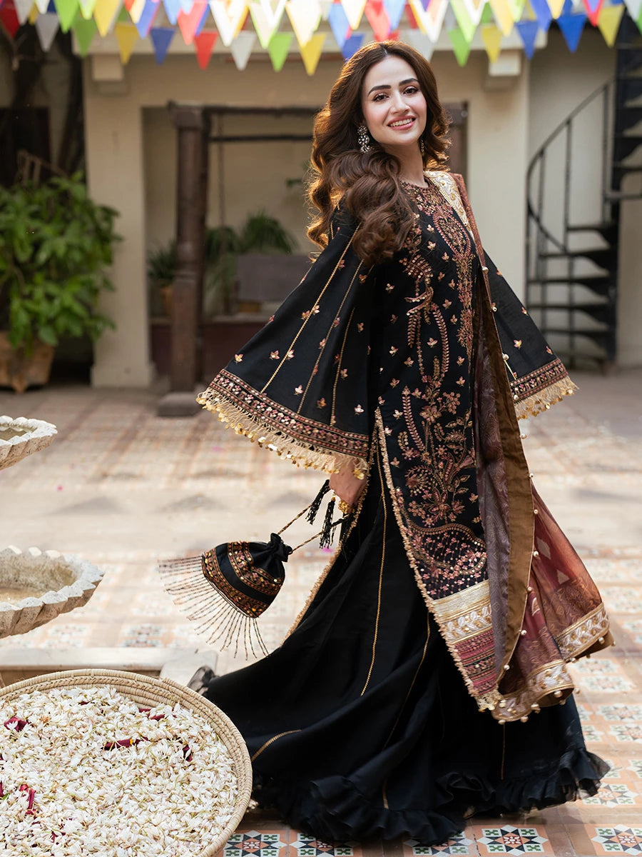 Salitex | Signature Festive Chiffon | SUNW6NO025UT - Official Salitex stockist in UK - Sakeena London