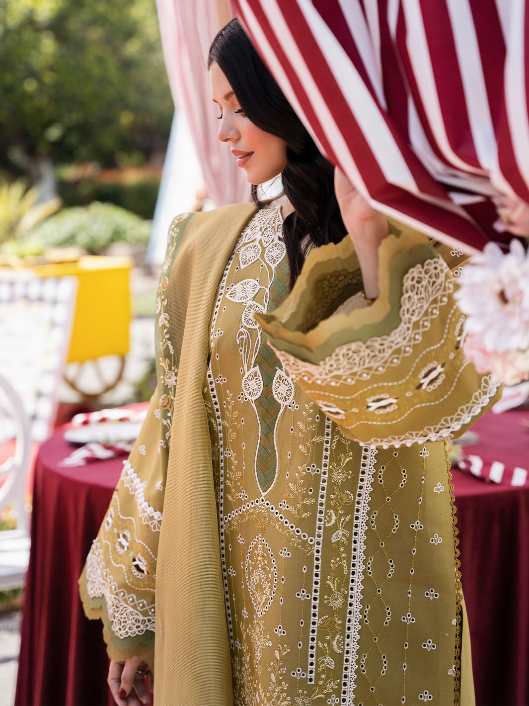Bin Ilyas | Clara Embroidered Lawn 24 | 211 - A - Official Bin Ilyas stockist in UK - Sakeena London