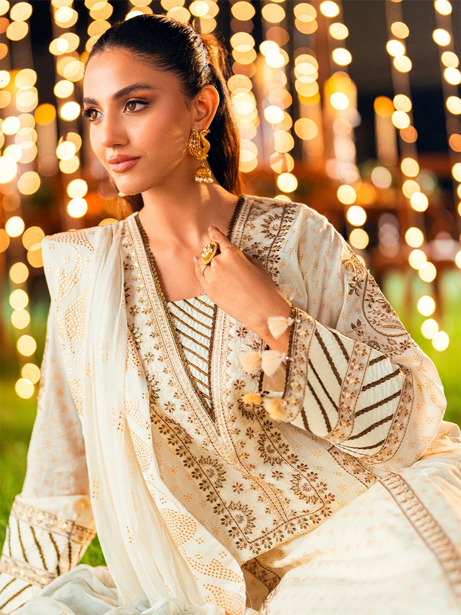 Salitex | Signature Festive Chiffon | UNS25WW010UT - Official Salitex stockist in UK - Sakeena London