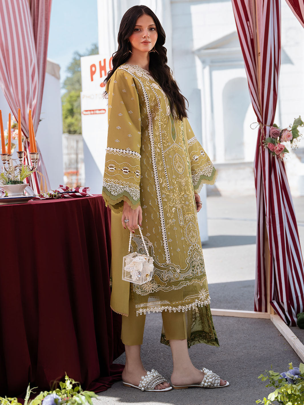 Bin Ilyas | Clara Embroidered Lawn 24 | 211 - A - Official Bin Ilyas stockist in UK - Sakeena London
