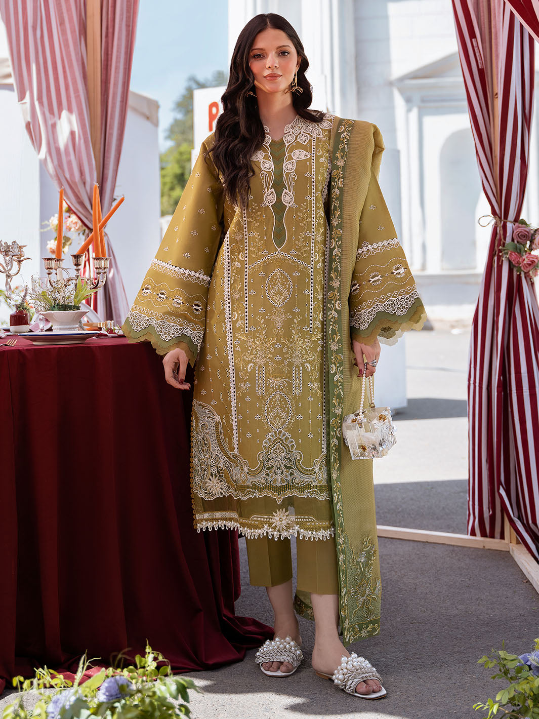 Bin Ilyas | Clara Embroidered Lawn 24 | 211 - A - Official Bin Ilyas stockist in UK - Sakeena London