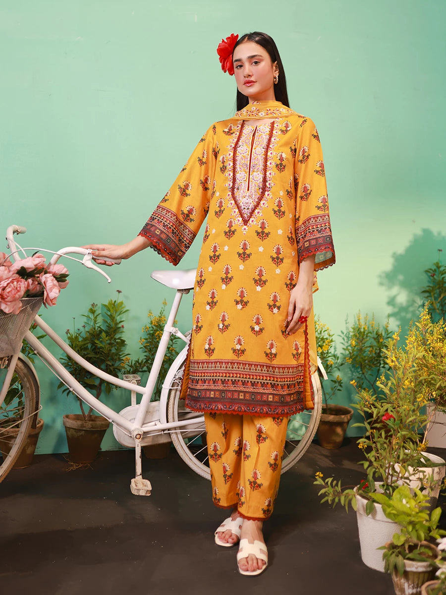 Salitex | Izel Lawn 24 | LUXURY LAWN EMBROIDERED SUIT - Official Salitex stockist in UK - Sakeena London