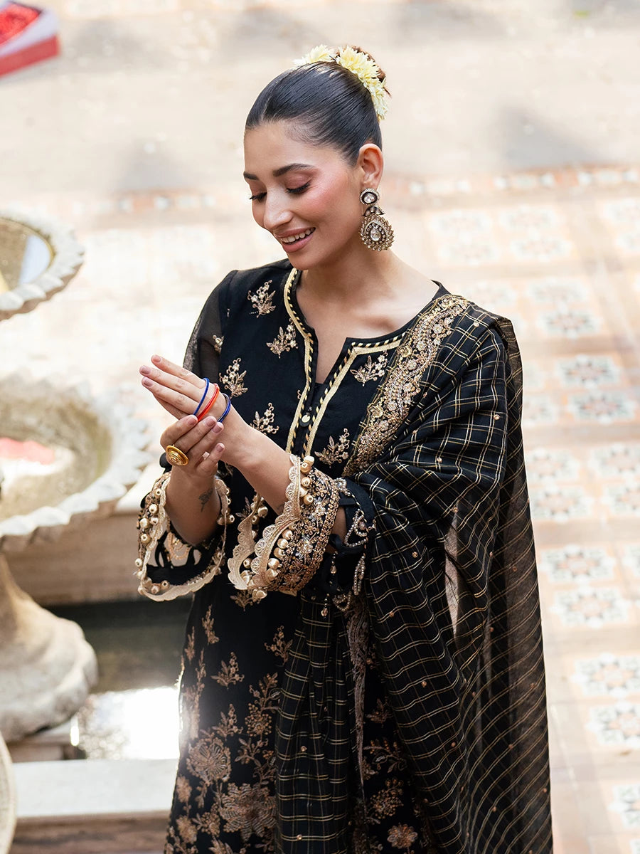 Salitex | Signature Festive Chiffon | SUNW6JI041UT - Official Salitex stockist in UK - Sakeena London