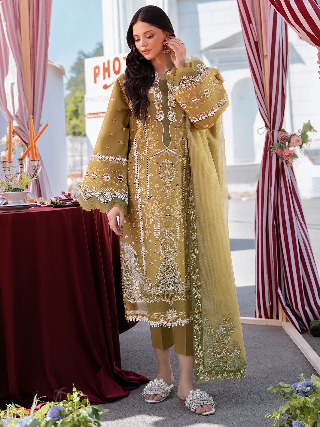 Bin Ilyas | Clara Embroidered Lawn 24 | 211 - A - Official Bin Ilyas stockist in UK - Sakeena London