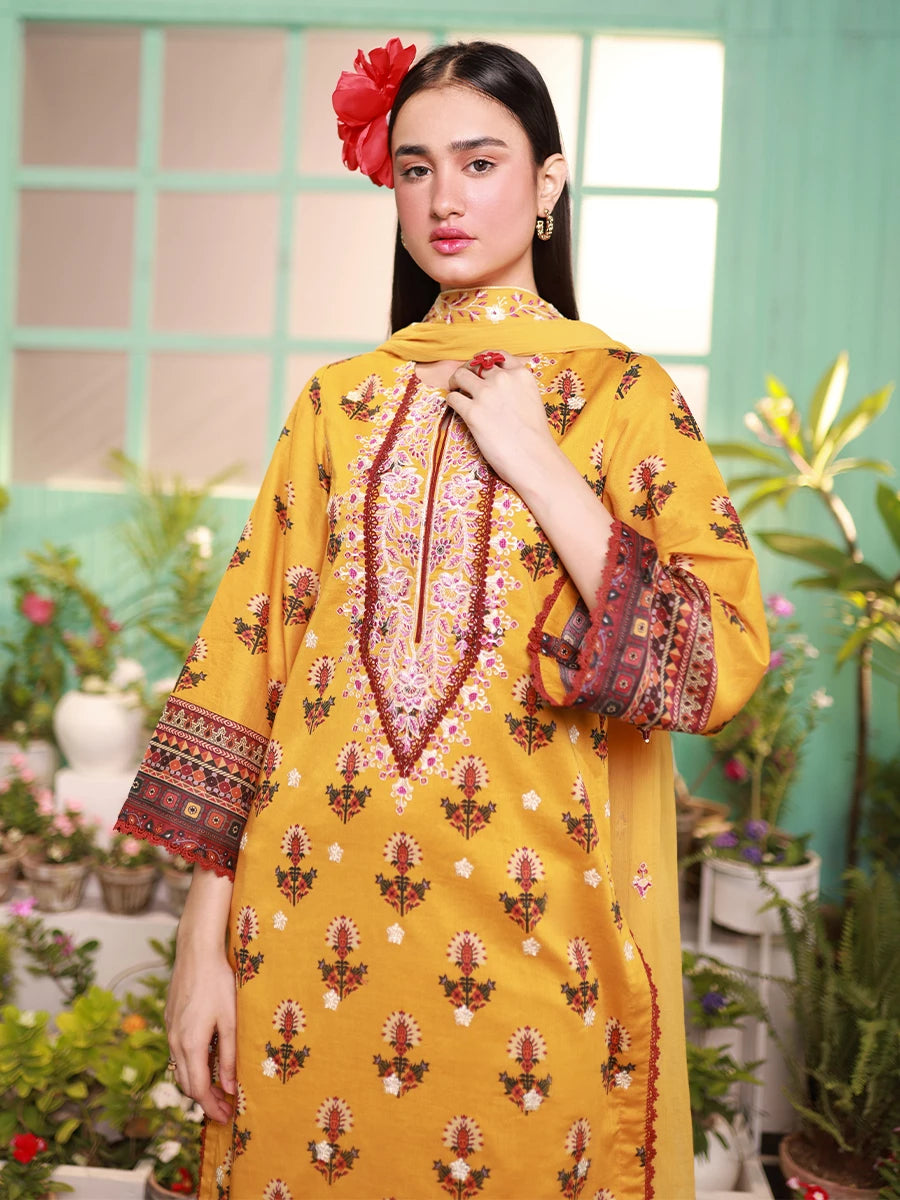 Salitex | Izel Lawn 24 | LUXURY LAWN EMBROIDERED SUIT - Official Salitex stockist in UK - Sakeena London
