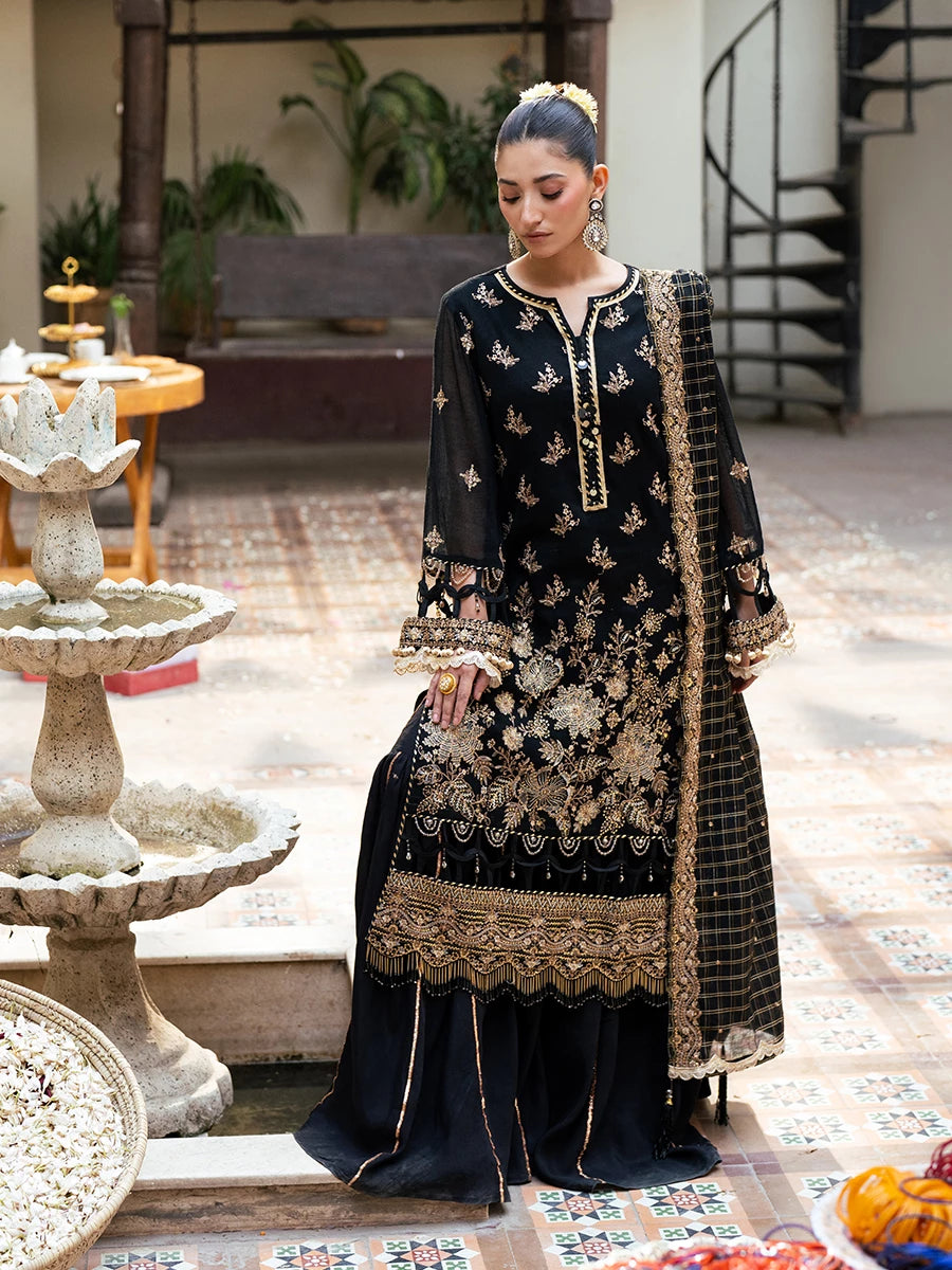 Salitex | Signature Festive Chiffon | SUNW6JI041UT - Official Salitex stockist in UK - Sakeena London
