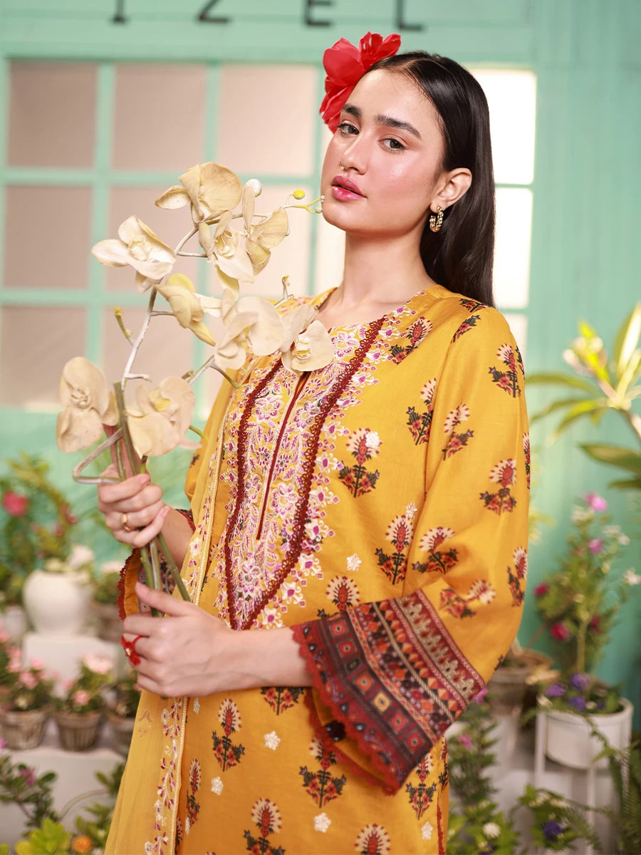 Salitex | Izel Lawn 24 | LUXURY LAWN EMBROIDERED SUIT - Official Salitex stockist in UK - Sakeena London