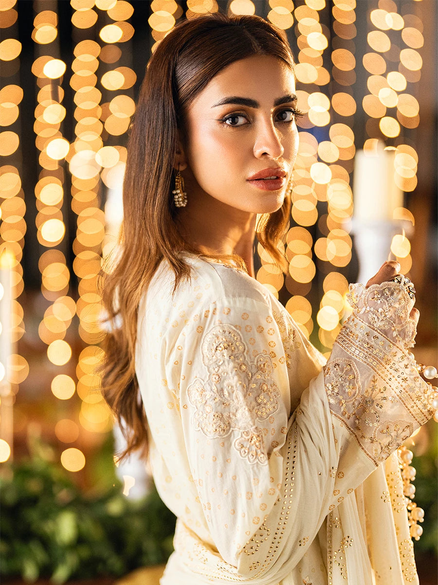 Salitex | Signature Festive Chiffon | UNS25WW011UT - Official Salitex stockist in UK - Sakeena London