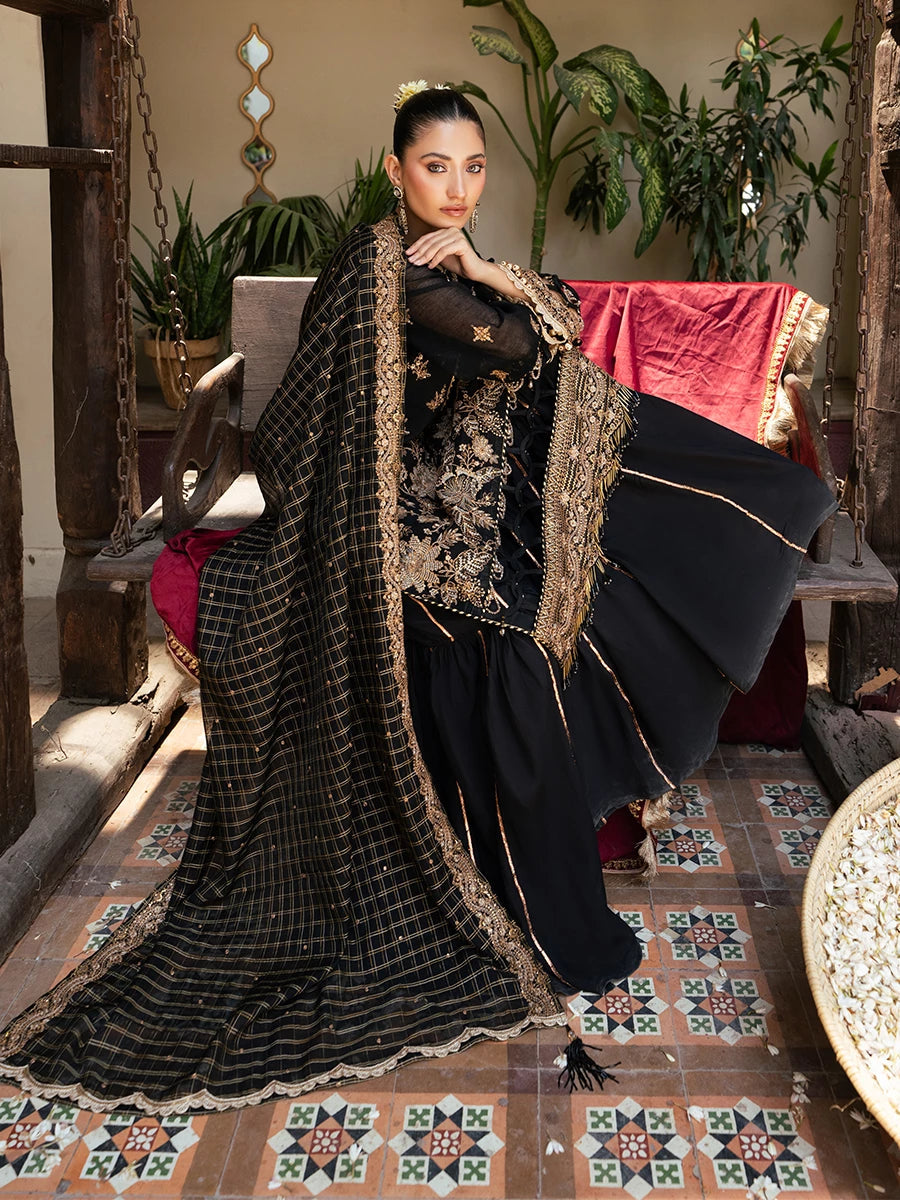 Salitex | Signature Festive Chiffon | SUNW6JI041UT - Official Salitex stockist in UK - Sakeena London