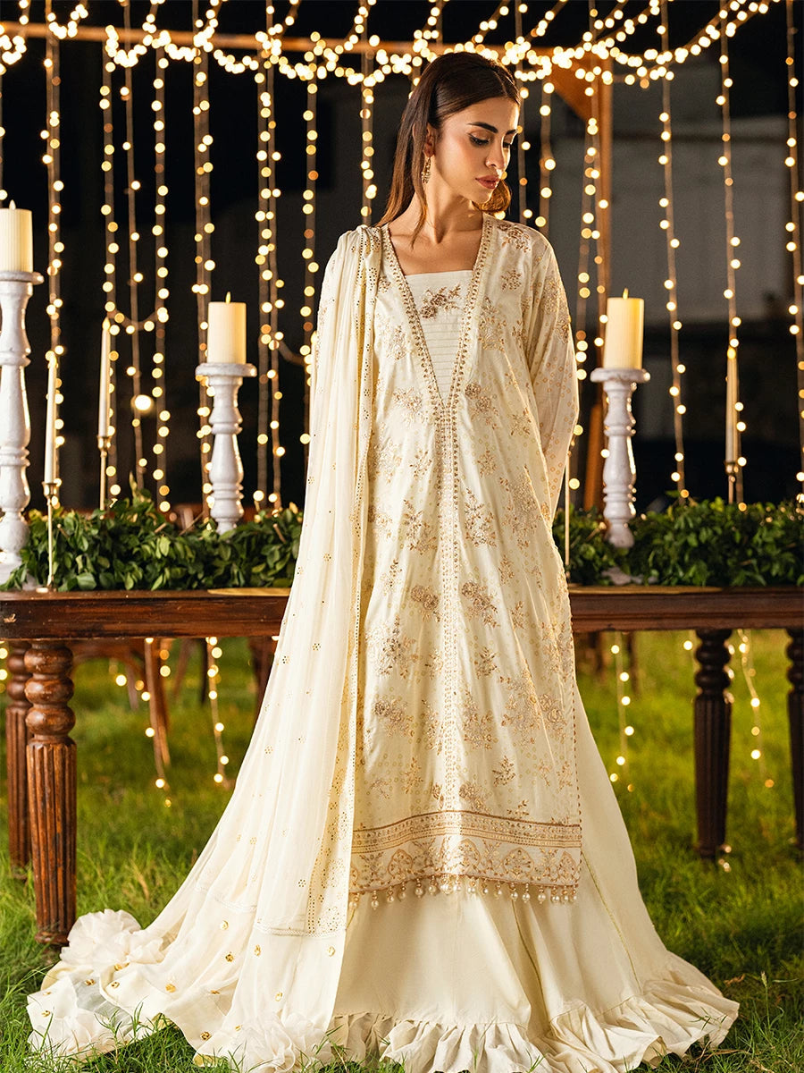 Salitex | Signature Festive Chiffon | UNS25WW011UT - Official Salitex stockist in UK - Sakeena London