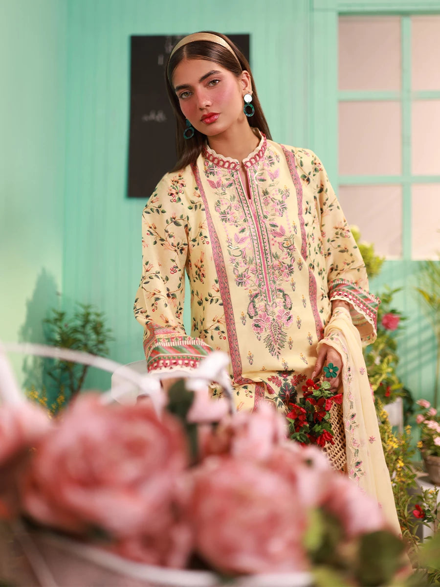 Salitex | Izel Lawn 24 | LUXURY LAWN EMBROIDERED SUIT - Official Salitex stockist in UK - Sakeena London