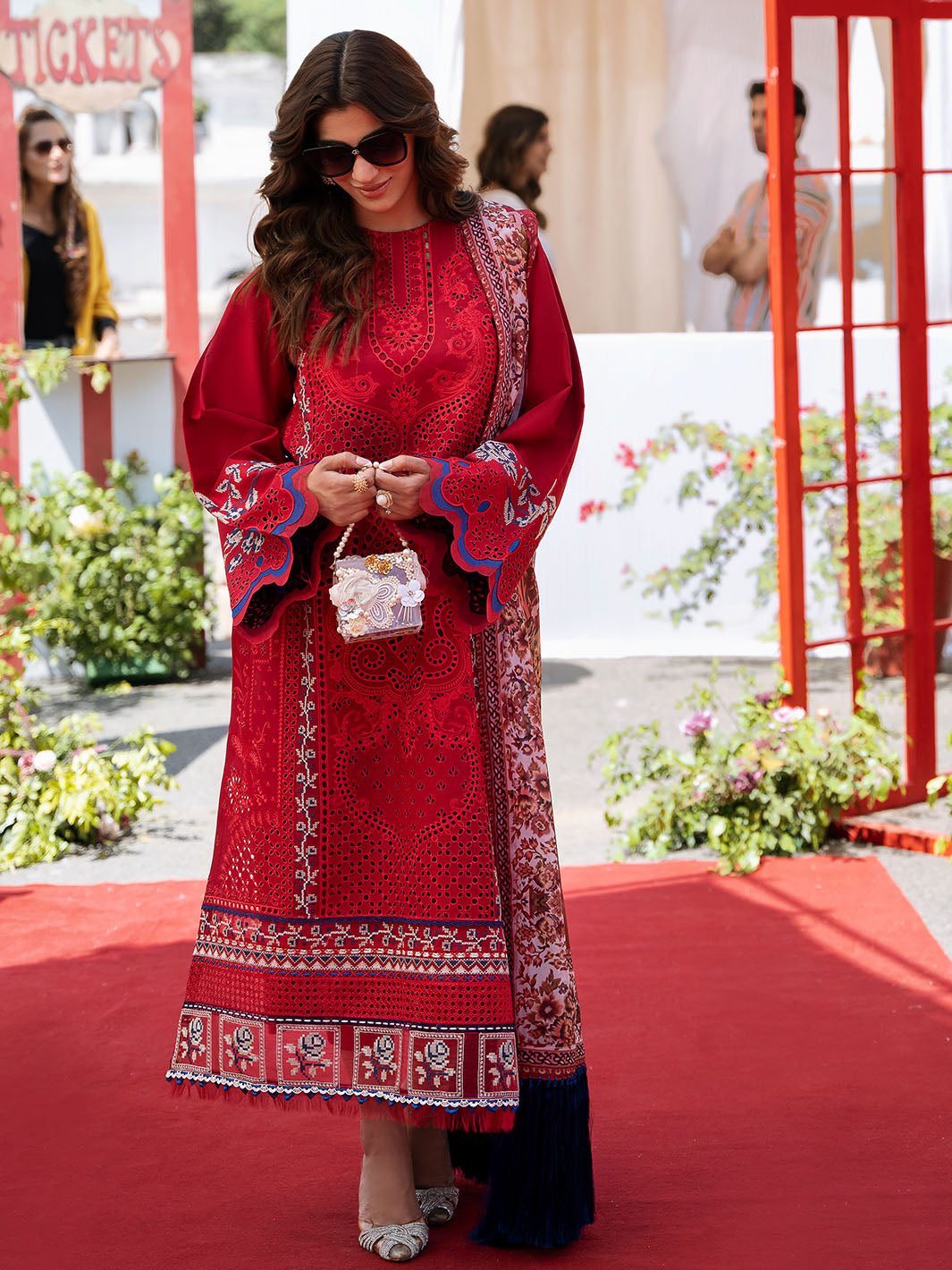 Bin Ilyas | Clara Embroidered Lawn 24 | 217 - B - Official Bin Ilyas stockist in UK - Sakeena London