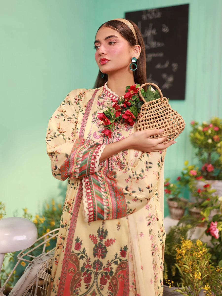 Salitex | Izel Lawn 24 | LUXURY LAWN EMBROIDERED SUIT - Official Salitex stockist in UK - Sakeena London
