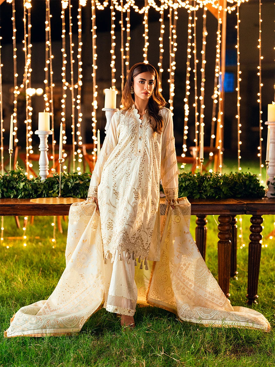 Salitex | Signature Festive Chiffon | UNS25WW012UT - Official Salitex stockist in UK - Sakeena London
